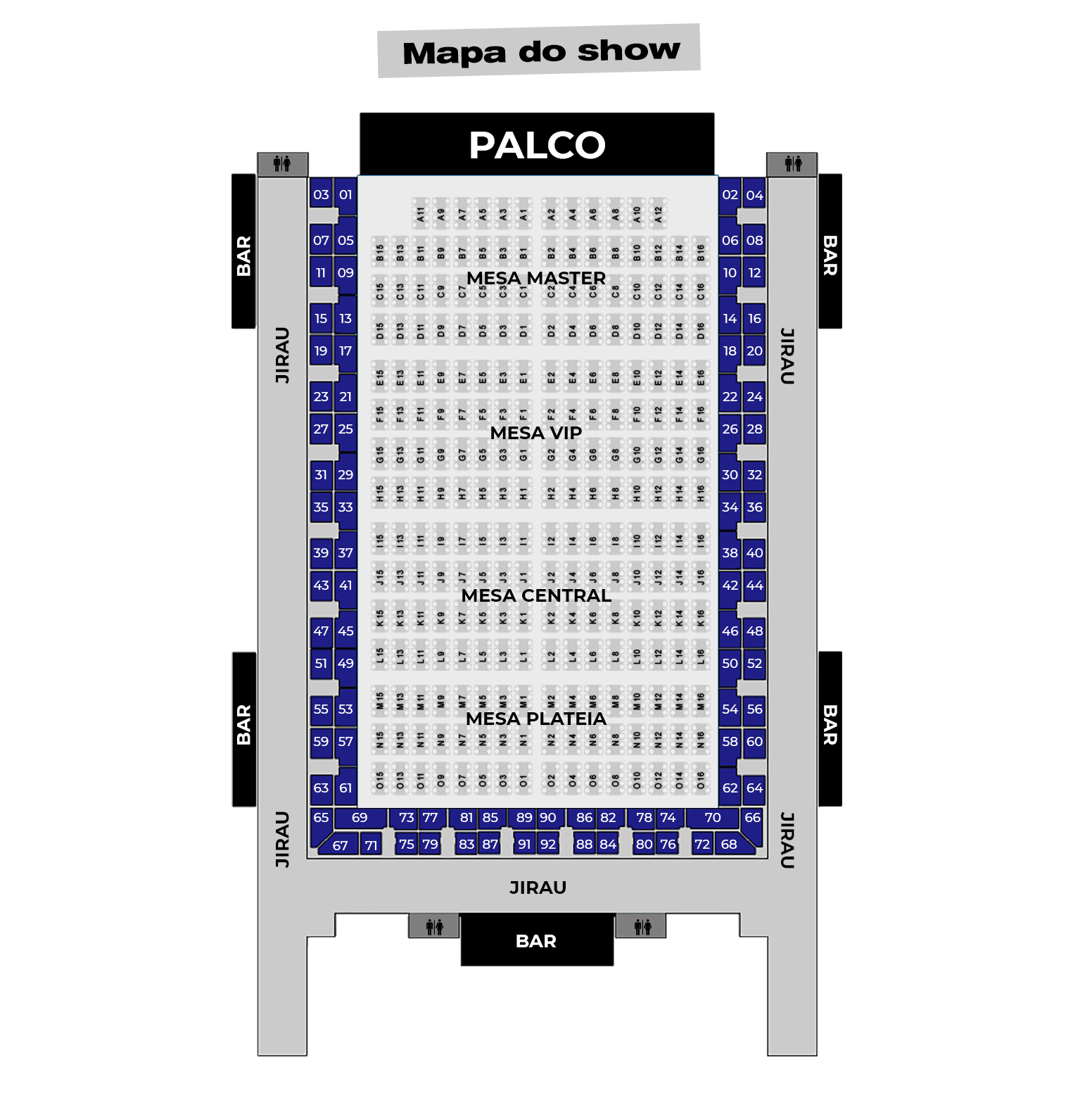 Mapa do Evento